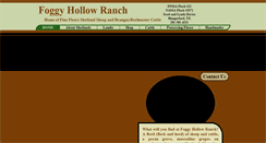 Desktop Screenshot of foggyhollowranch.com